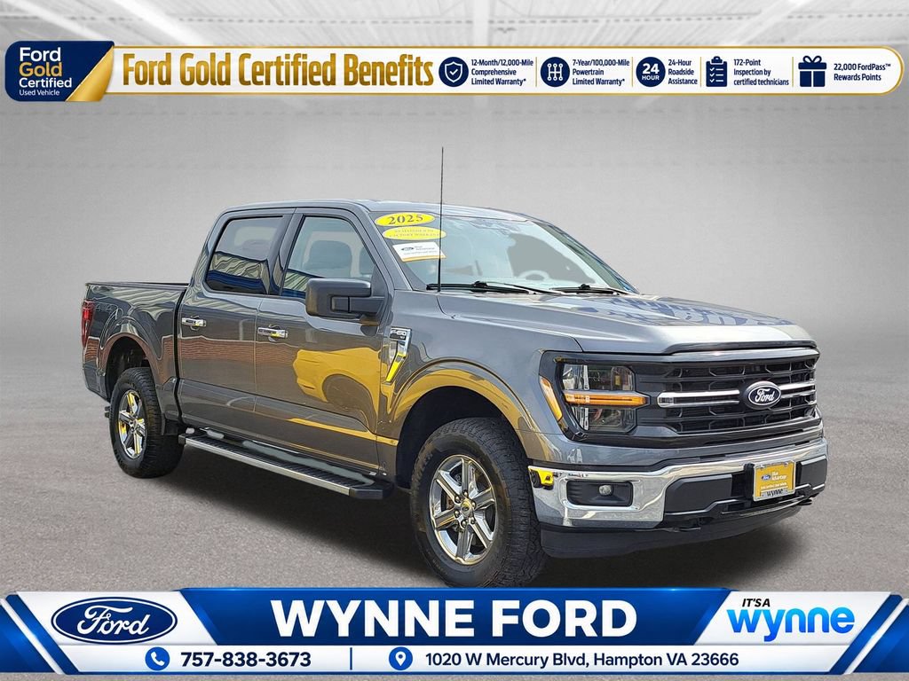 Certified 2025 Ford F150 XLT w/ Equipment Group 301A Standard