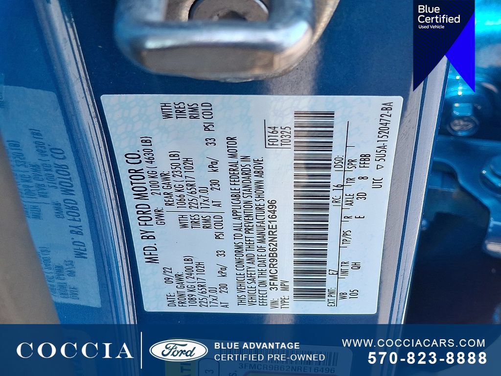 Certified 2022 Ford Bronco Sport Big Bend w/ Convenience Package AWD/4WD image 26