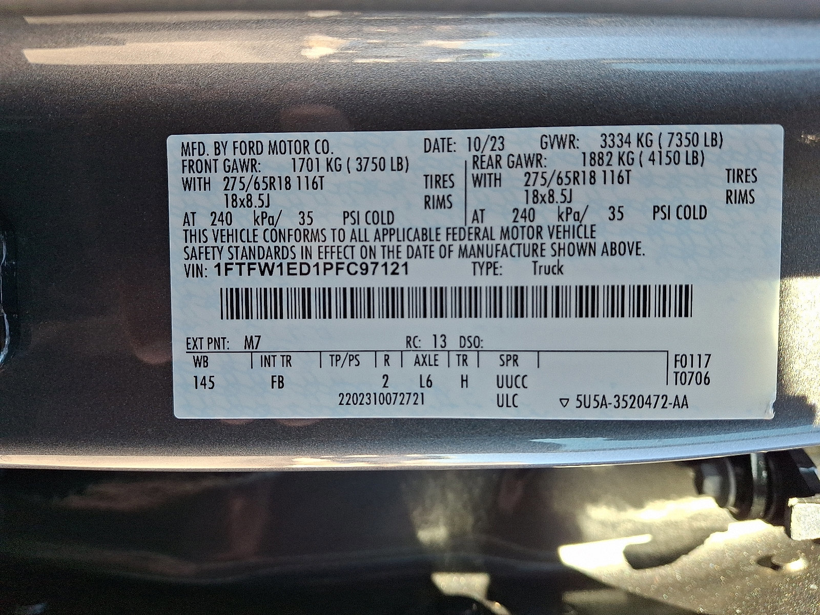 Certified 2023 Ford F150 XLT w/ Equipment Group 302A High image 27