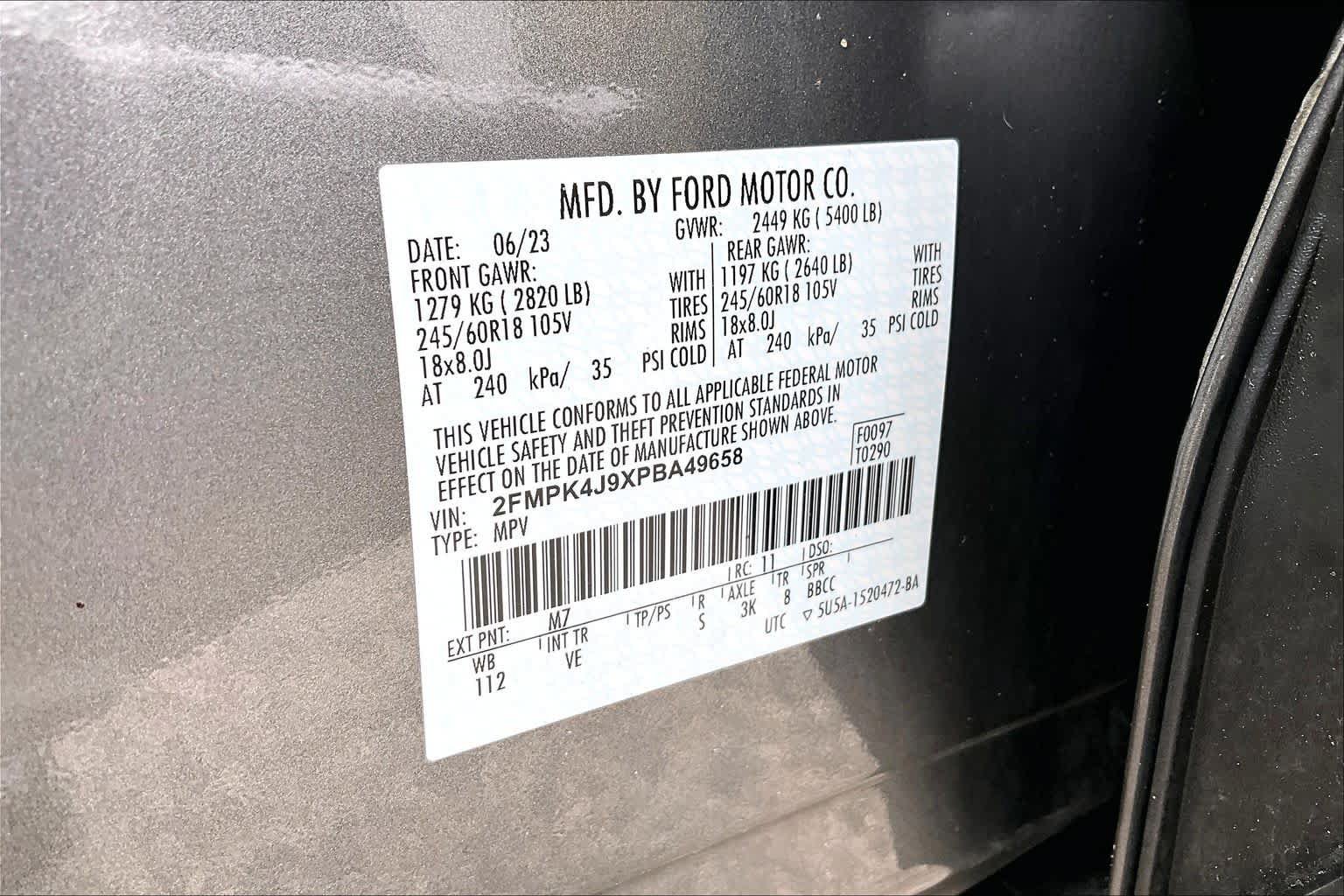 Certified 2023 Ford Edge SEL w/ Convenience Package AWD/4WD image 34