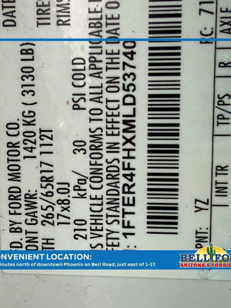 Certified 2021 Ford Ranger XLT w/ Equipment Group 301A Mid image 34