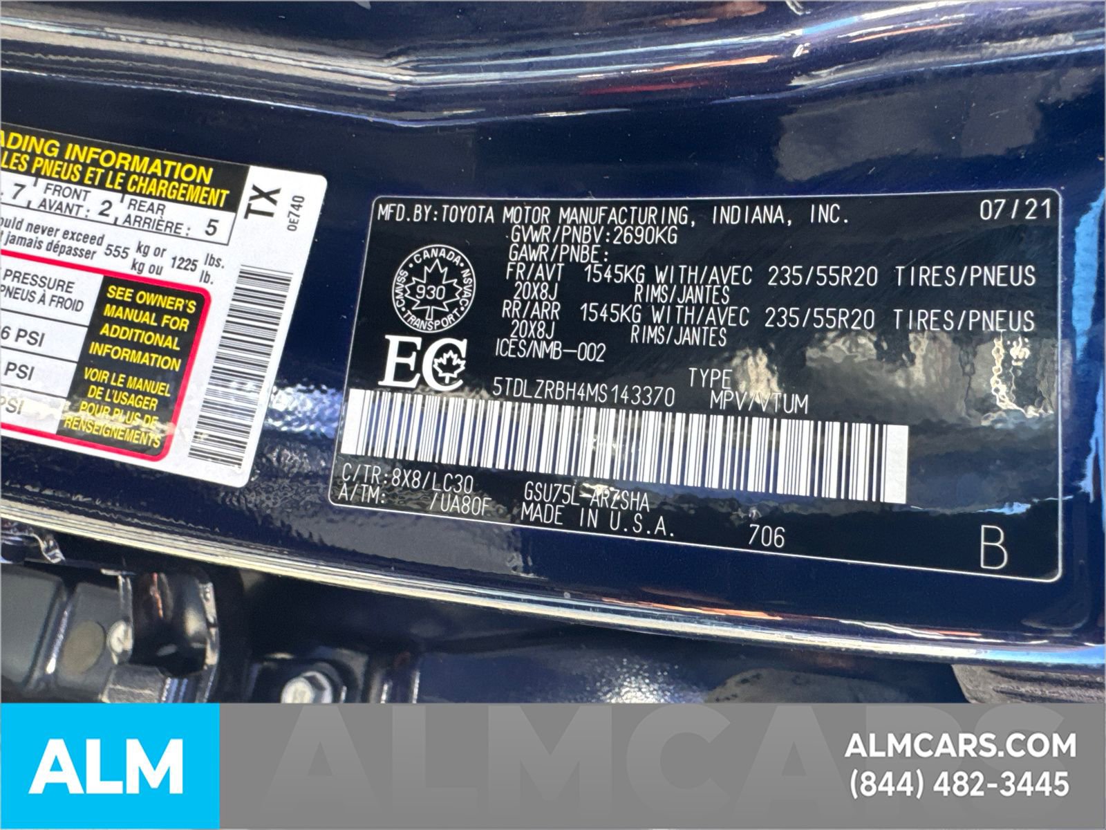 Used 2021 Toyota Highlander XSE image 46