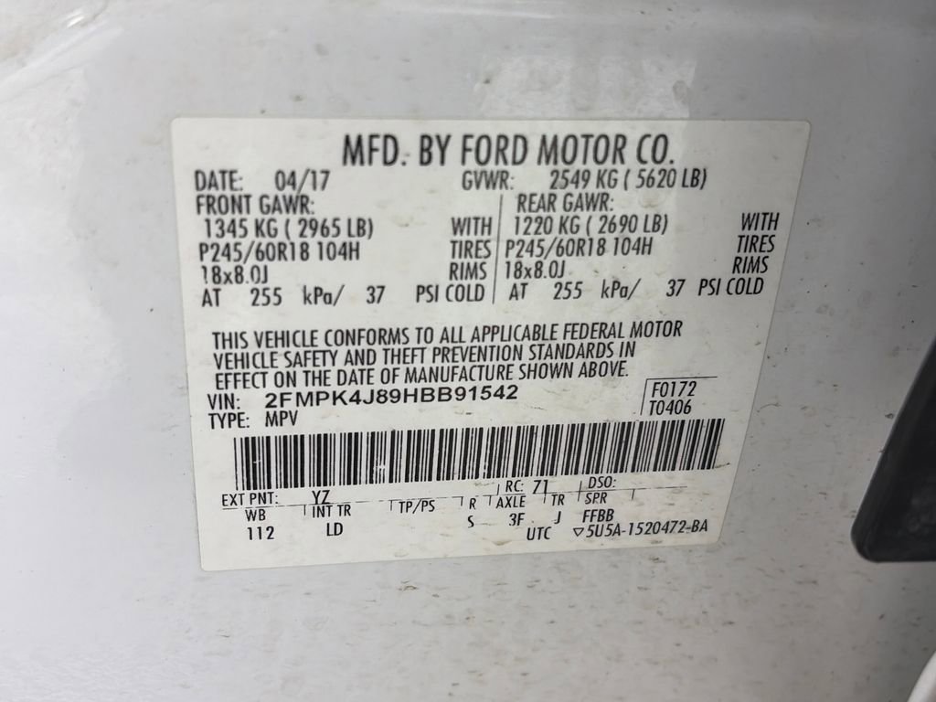 Certified 2017 Ford Edge SEL w/ Equipment Group 201A AWD/4WD image 9