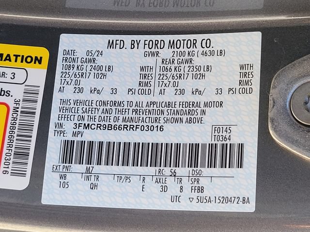 Certified 2024 Ford Bronco Sport Big Bend w/ Convenience Package AWD/4WD image 15