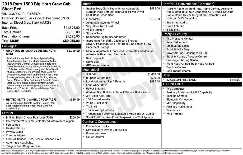 Used 2018 RAM 1500 Big Horn AWD/4WD image 36