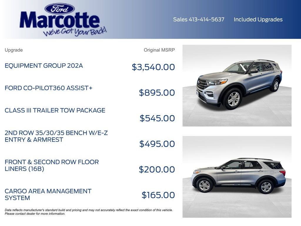 Certified 2021 Ford Explorer XLT w/ Equipment Group 202A AWD/4WD image 4