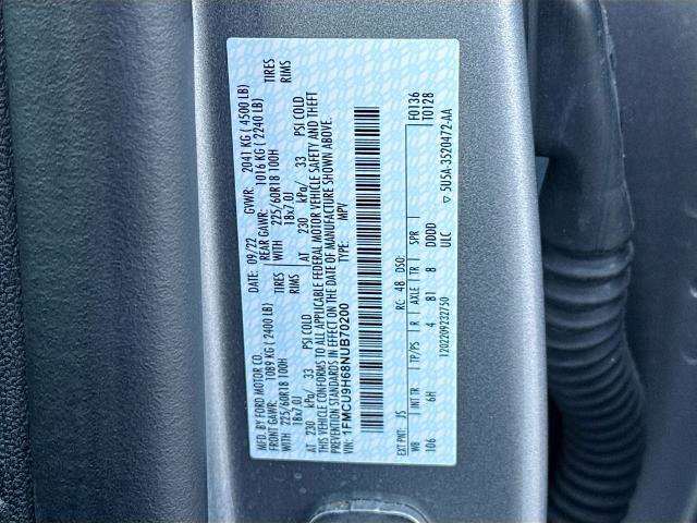 Certified 2022 Ford Escape SEL image 24