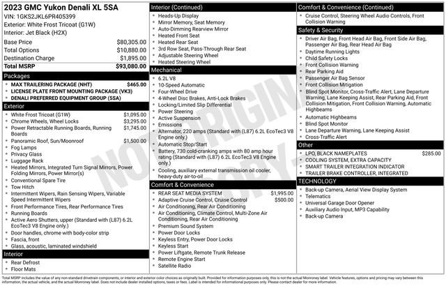 Used 2023 GMC Yukon XL Denali w/ Max Trailering Package image 41