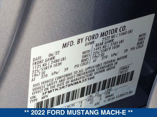 Certified 2022 Ford Mustang Mach-E Premium RWD image 23