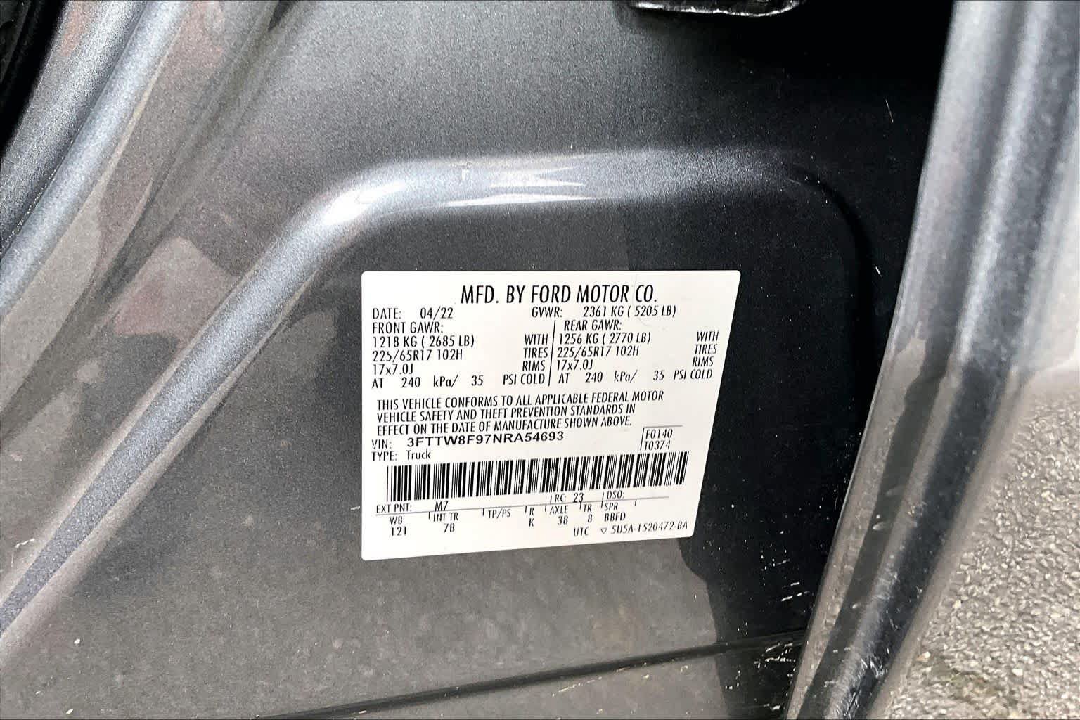 Certified 2022 Ford Maverick XLT w/ Equipment Group 300A Standard AWD/4WD image 33