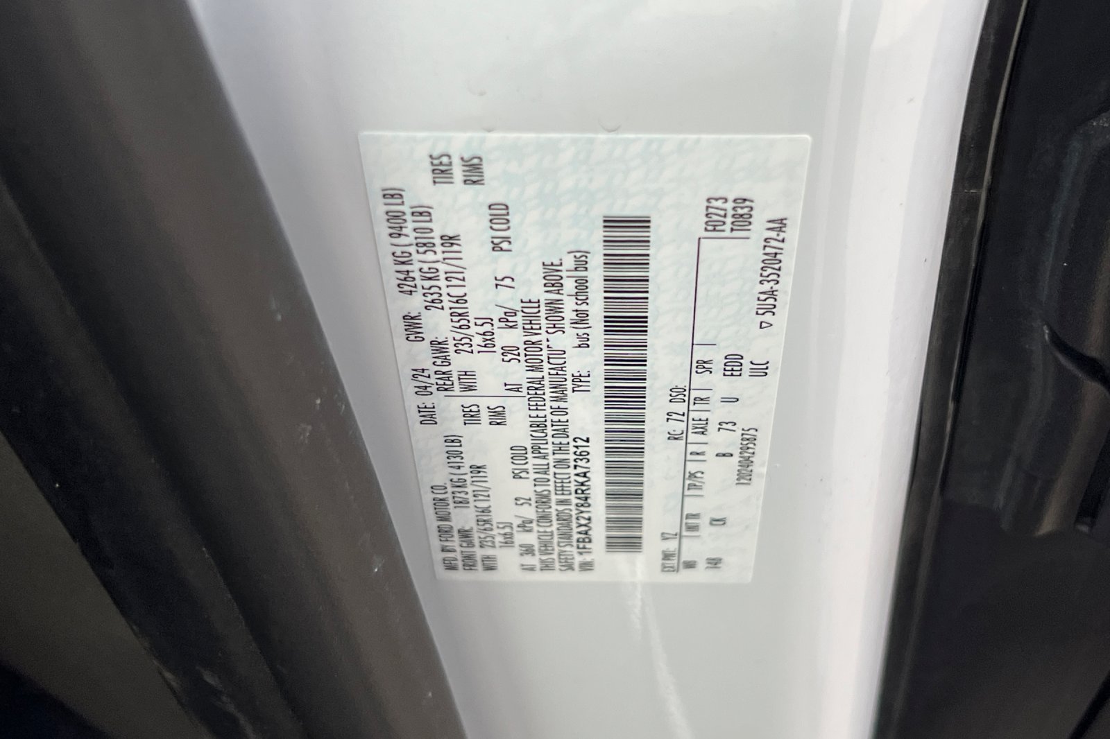 Certified 2024 Ford Transit 350 XLT RWD image 31