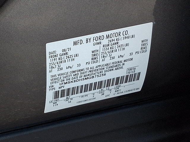 Certified 2021 Ford Explorer XLT w/ Equipment Group 202A AWD/4WD image 36