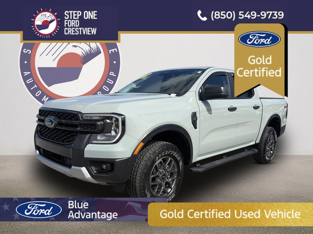 Certified 2024 Ford Ranger XLT w/ FX4 Off-Road Package AWD/4WD image 1
