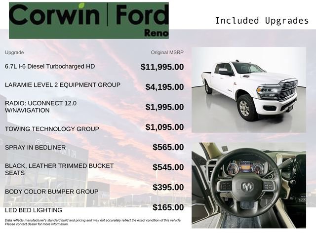 Used 2020 RAM 3500 Laramie AWD/4WD image 3