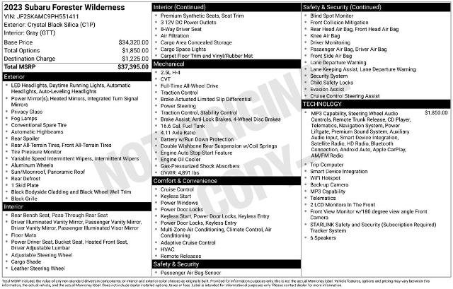 Used 2023 Subaru Forester Wilderness AWD/4WD image 24