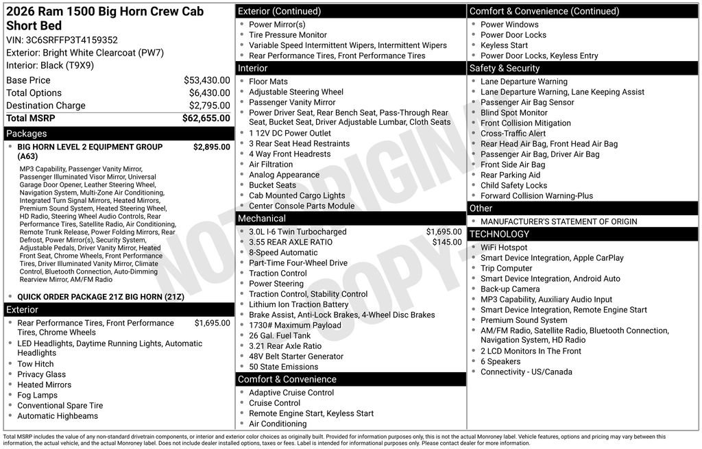 Used 2026 RAM 1500 Big Horn AWD/4WD image 9