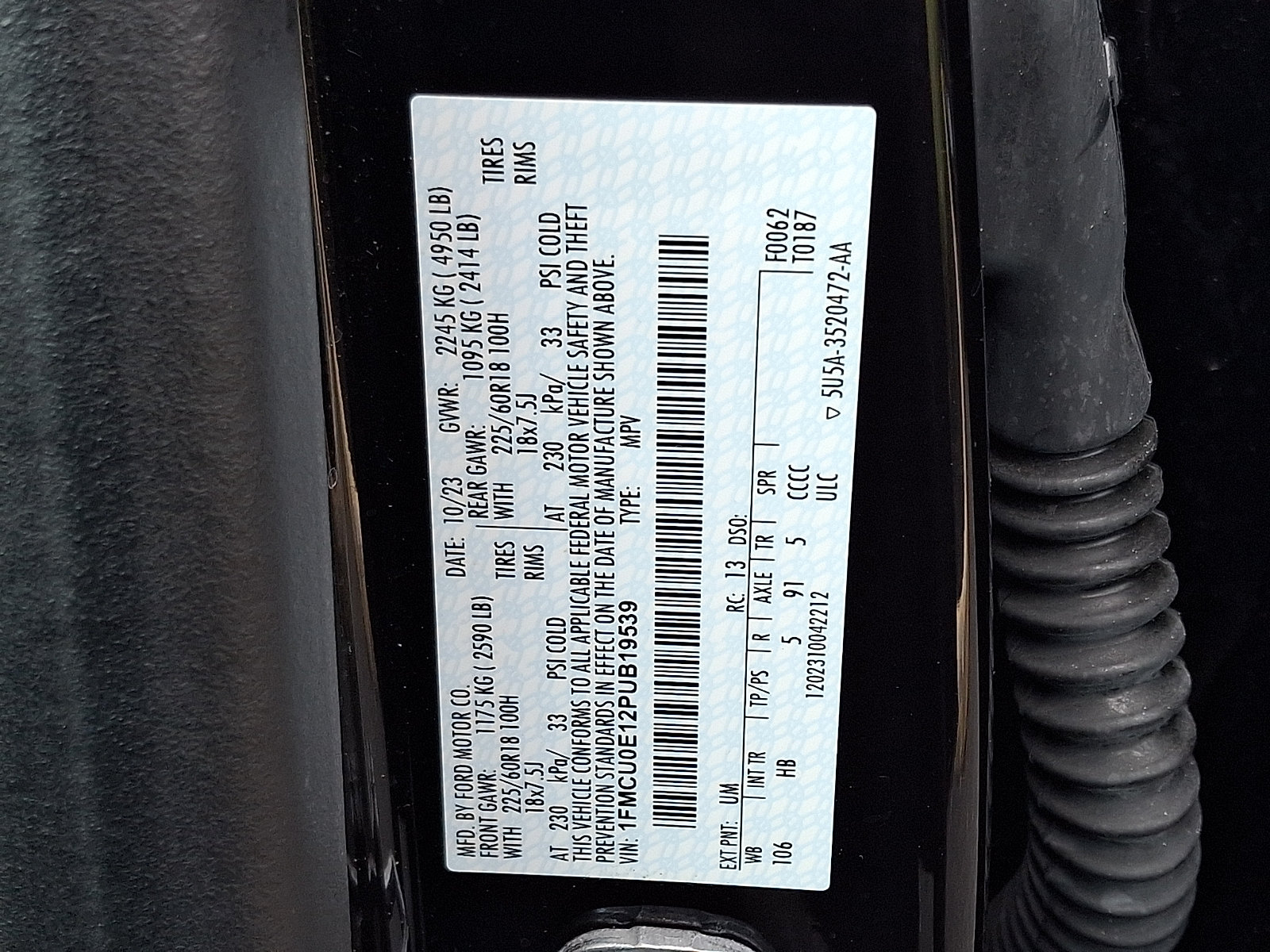 Certified 2023 Ford Escape SE FWD image 27