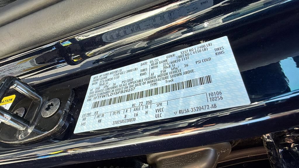 Certified 2025 Ford F150 Platinum w/ Equipment Group 702A High AWD/4WD image 30