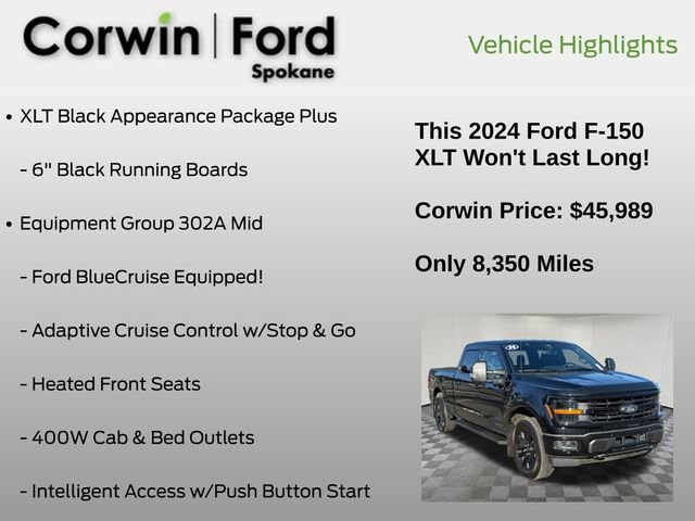 Certified 2024 Ford F150 XLT w/ Equipment Group 302A MID image 16