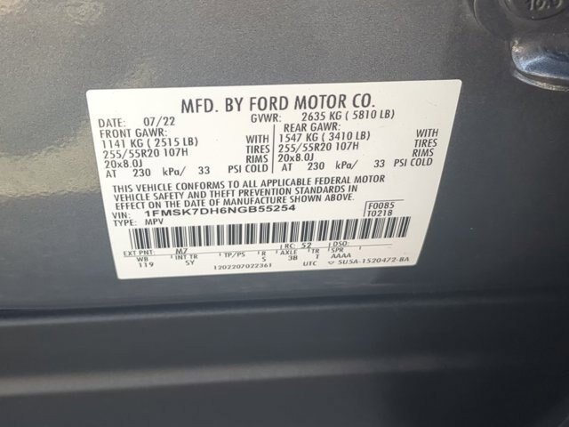 Certified 2022 Ford Explorer XLT w/ Equipment Group 202A RWD image 38