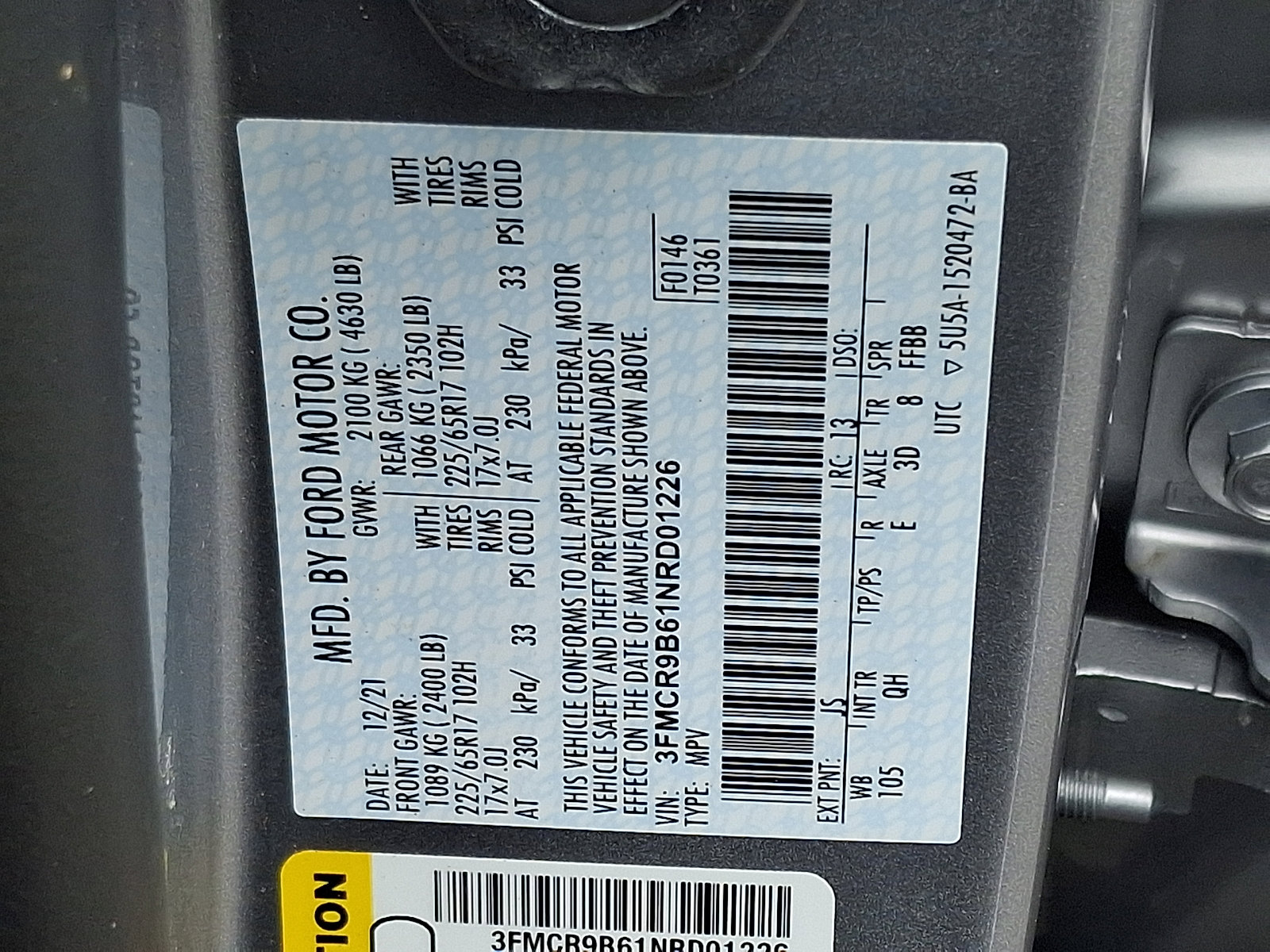 Certified 2022 Ford Bronco Sport Big Bend AWD/4WD image 27