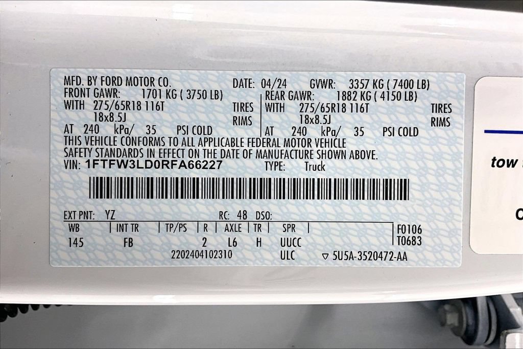 Certified 2024 Ford F150 XLT w/ Equipment Group 302A MID AWD/4WD image 36