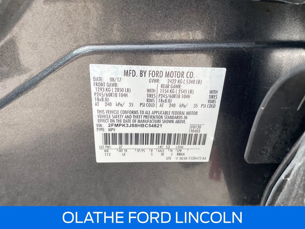 Certified 2017 Ford Edge SEL w/ Equipment Group 201A FWD image 23