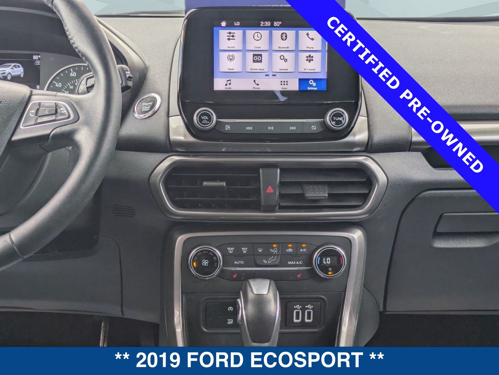 Certified 2019 Ford EcoSport SE FWD image 19
