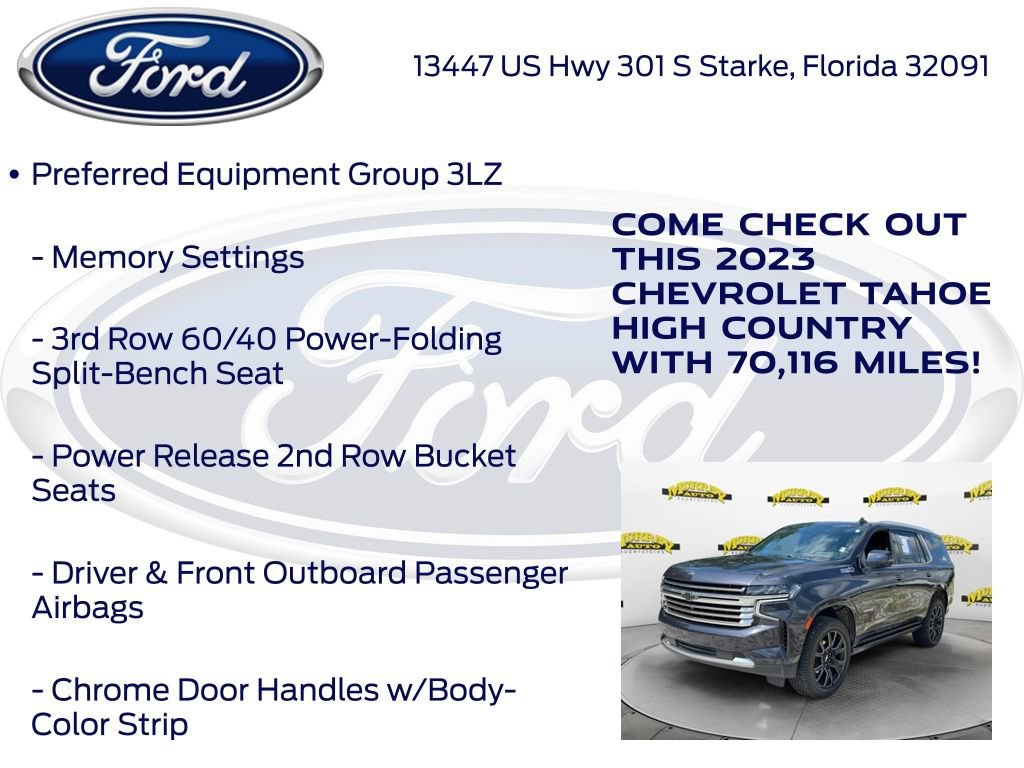 Used 2023 Chevrolet Tahoe High Country AWD/4WD image 20