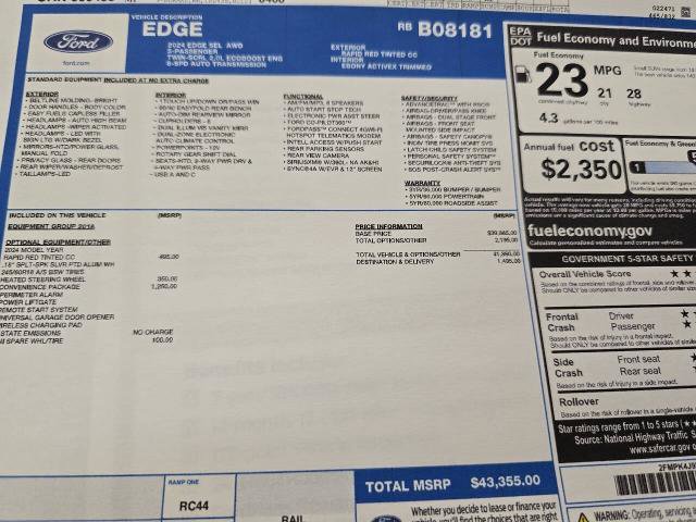 Certified 2024 Ford Edge SEL w/ Convenience Package image 18