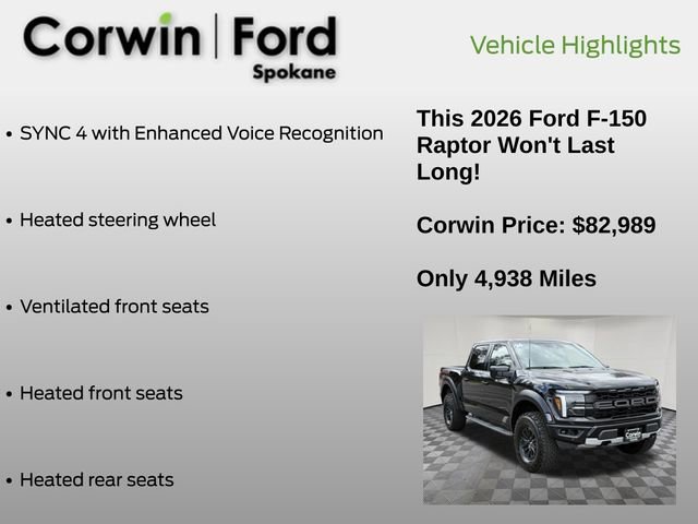 Certified 2026 Ford F150 Raptor AWD/4WD image 12