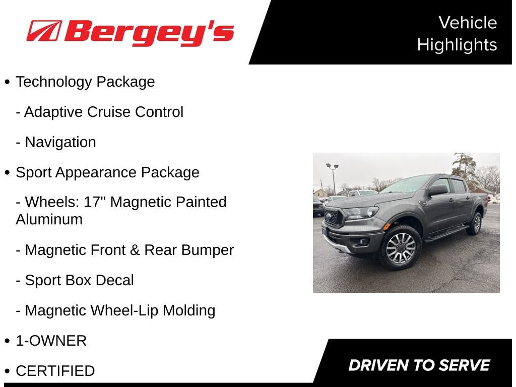 Certified 2019 Ford Ranger XLT w/ Equipment Group 302A Luxury image 8