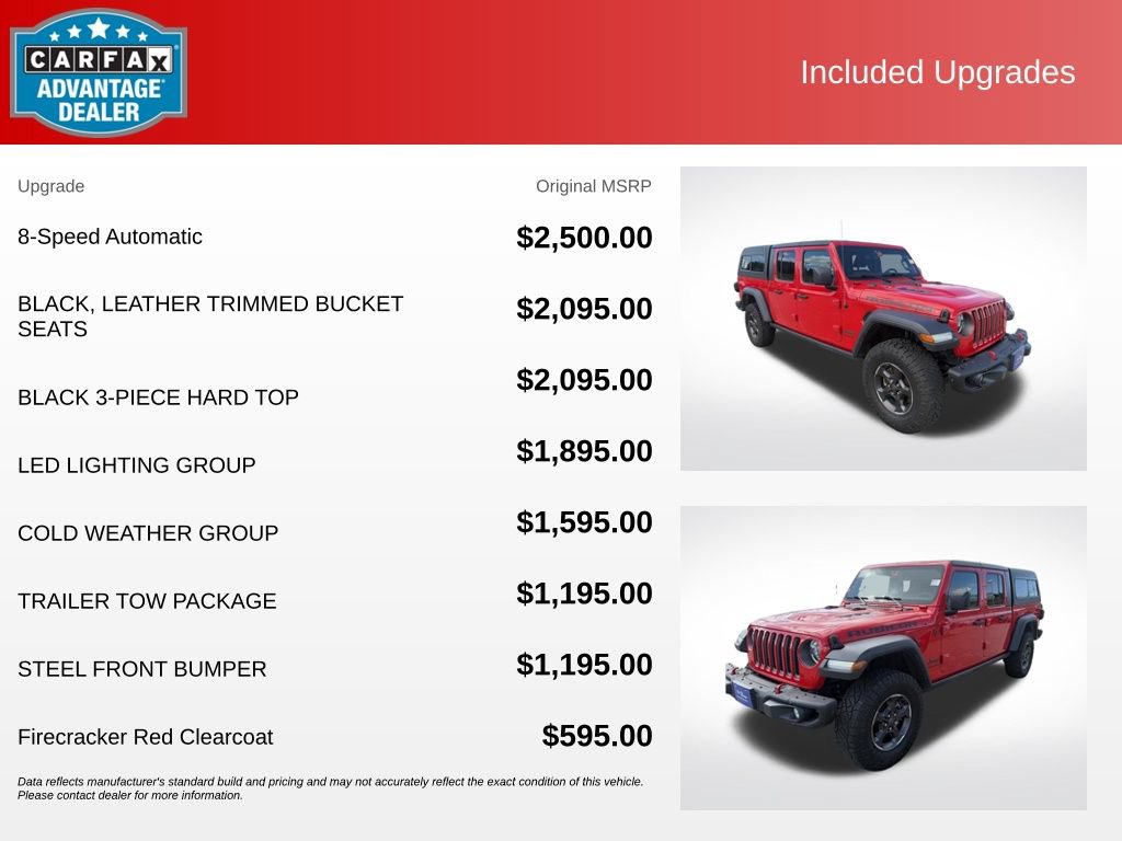 Used 2023 Jeep Gladiator Rubicon w/ LED Lighting Group AWD/4WD image 13