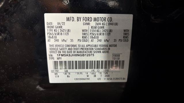 Certified 2022 Ford Explorer Timberline AWD/4WD image 30