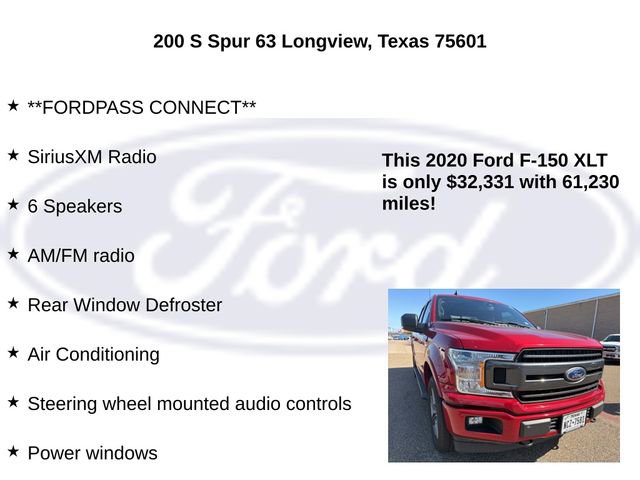 Certified 2020 Ford F150 XLT w/ Equipment Group 302A Luxury image 24