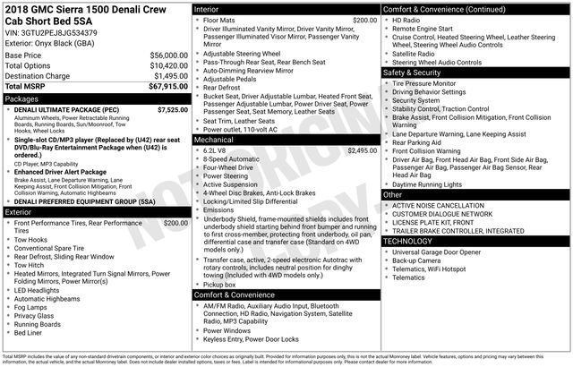 Used 2018 GMC Sierra 1500 Denali w/ Denali Ultimate Package image 35