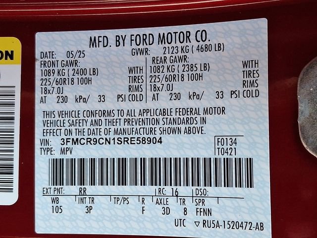 Certified 2025 Ford Bronco Sport Outer Banks w/ Outer Banks Tech Package+ image 26