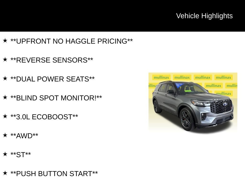 Certified 2025 Ford Explorer ST AWD/4WD image 12