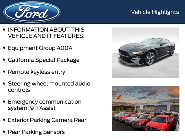 Certified 2022 Ford Mustang GT Premium w/ California Special Package RWD image 5