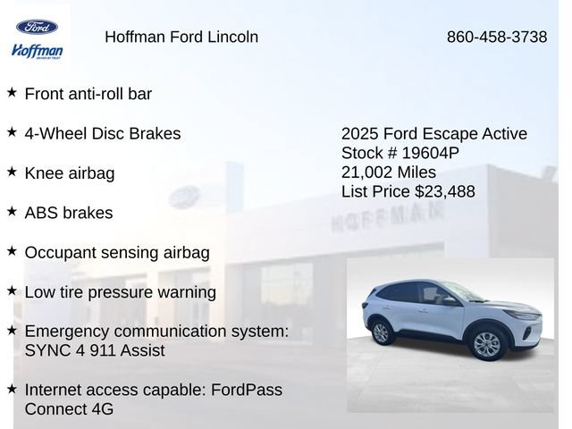 Certified 2025 Ford Escape Active AWD/4WD image 24