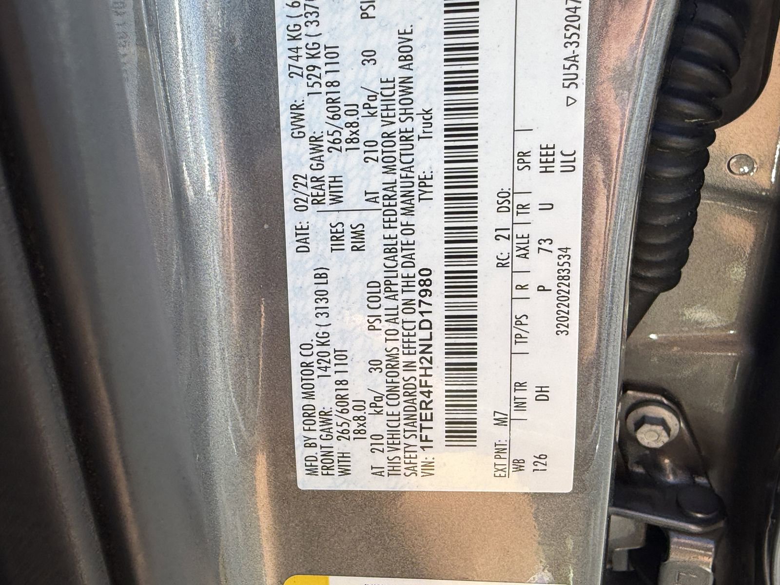 Certified 2022 Ford Ranger Lariat w/ Technology Package image 32