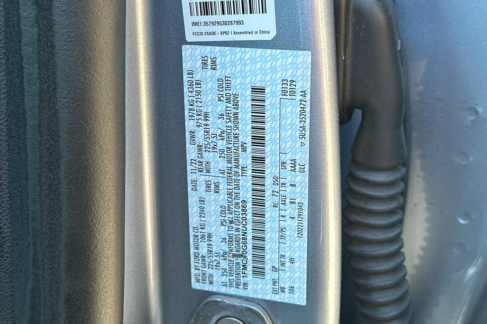Certified 2022 Ford Escape SE w/ SE Sport Appearance Package FWD image 56
