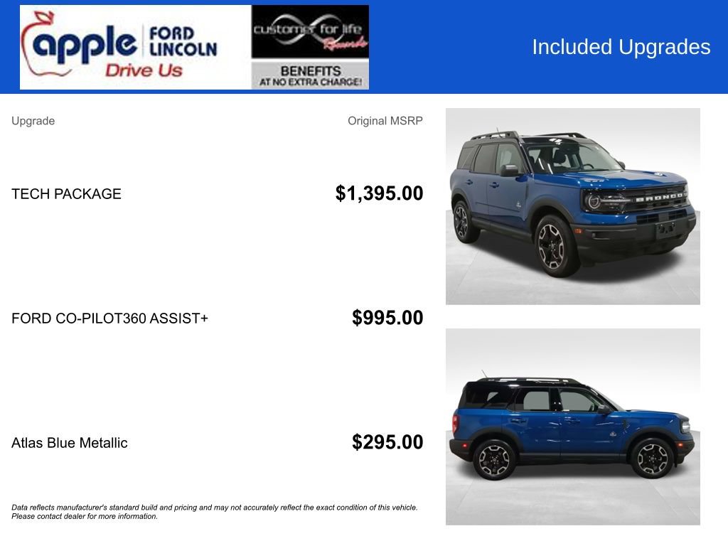 Certified 2024 Ford Bronco Sport Outer Banks w/ Tech Package AWD/4WD image 4