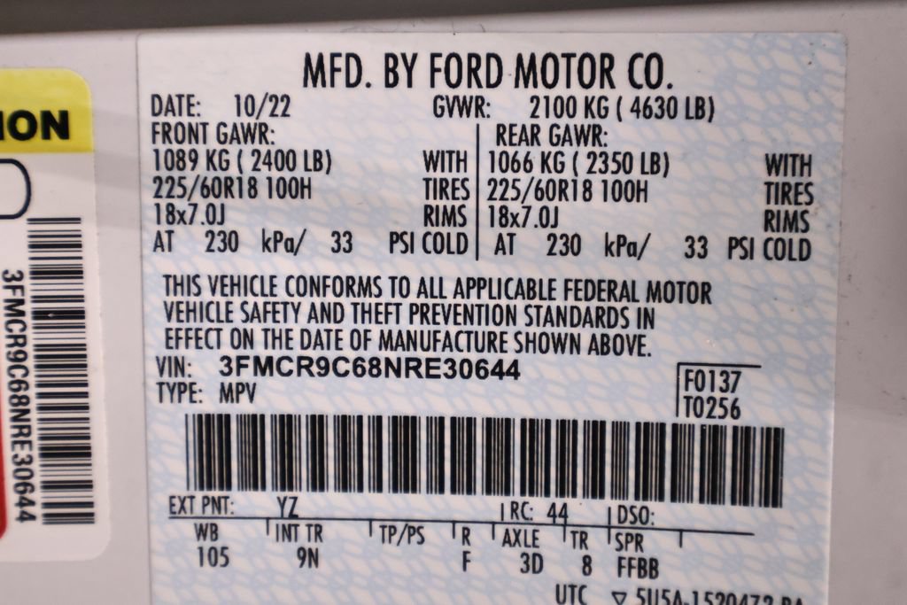 Certified 2022 Ford Bronco Sport Outer Banks w/ Tech Package AWD/4WD image 44