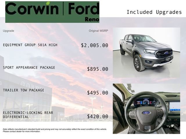 Certified 2022 Ford Ranger Lariat w/ Equipment Group 501A High image 9