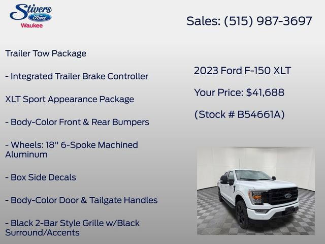 Certified 2023 Ford F150 XLT w/ Equipment Group 302A High image 27