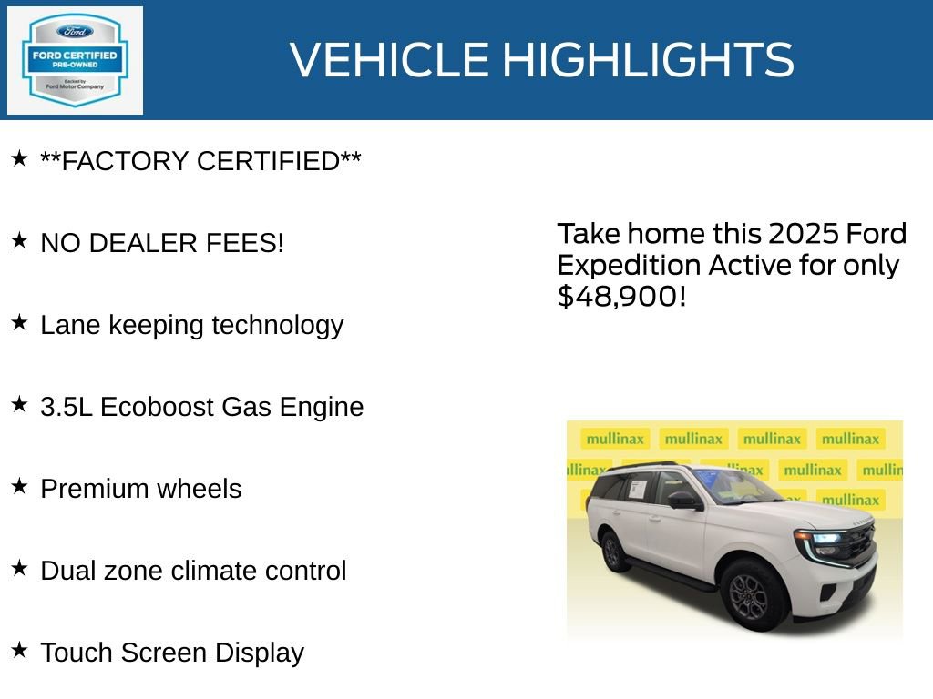 Certified 2025 Ford Expedition Active RWD image 11