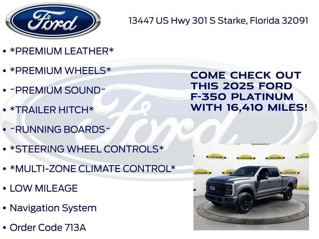 Certified 2025 Ford F350 Platinum w/ Tremor Off-Road Package AWD/4WD image 17