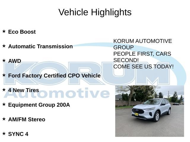 Certified 2025 Ford Escape Active AWD/4WD image 4