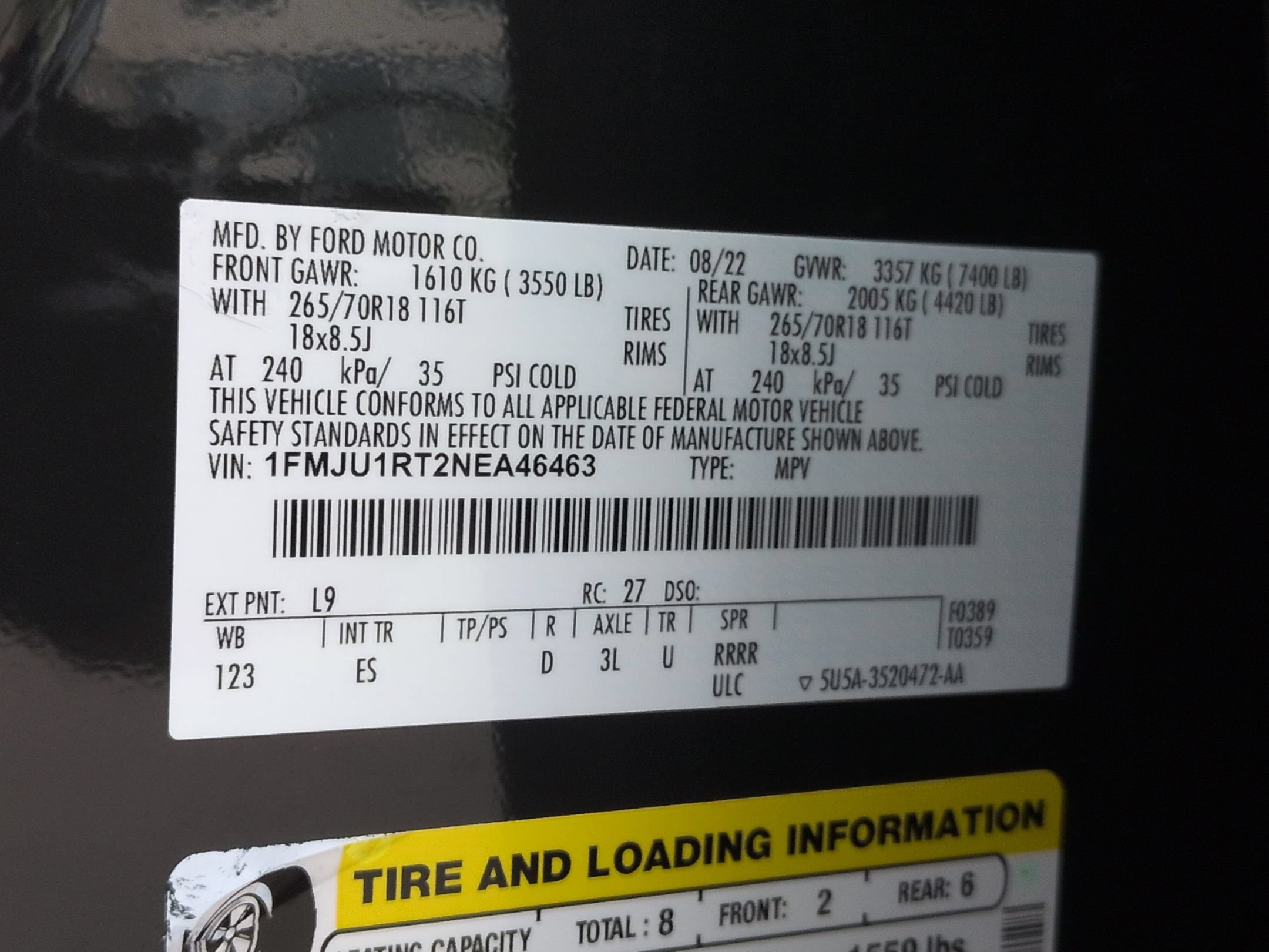 Certified 2022 Ford Expedition Timberline AWD/4WD image 40